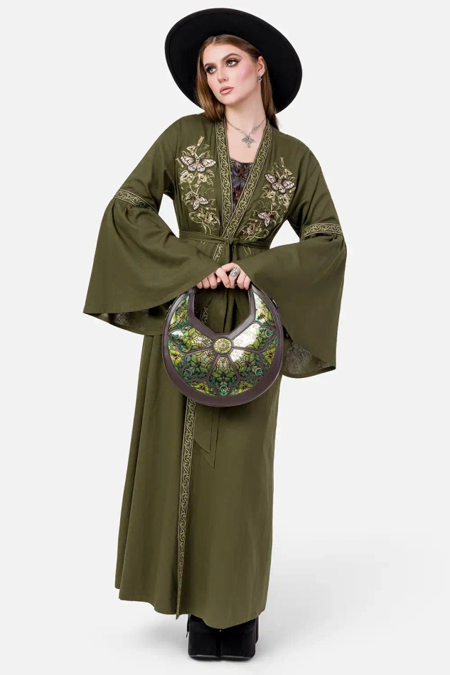 DARK BOTANY KIMONO MAXI