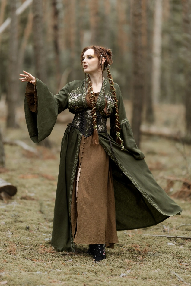 DARK BOTANY pasek gorsetowy z daturą