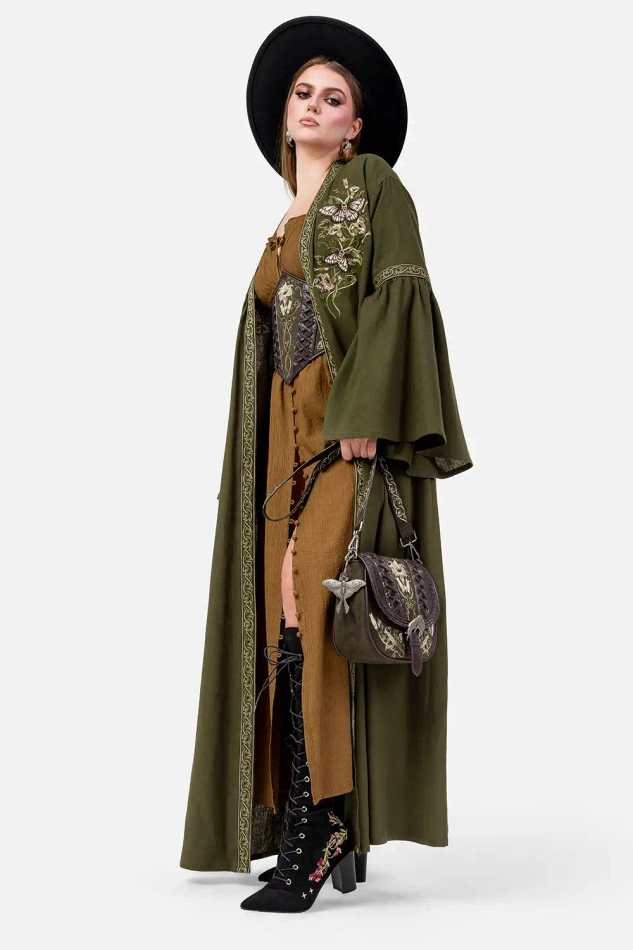 DARK BOTANY KIMONO MAXI
