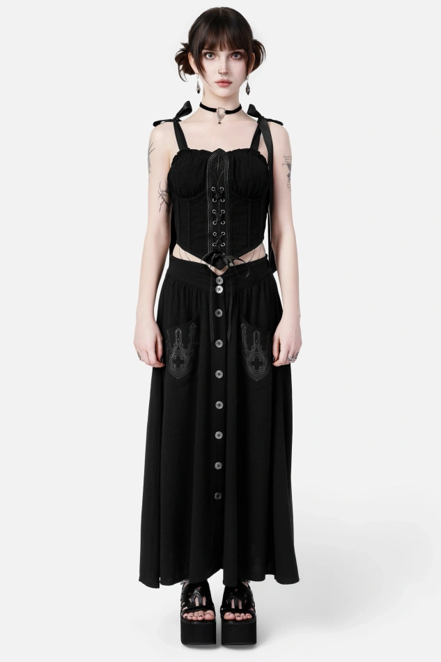 HERESY MIDI SKIRT