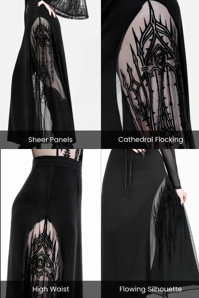 CHAPEL OF SHADOWS spódnica maxi