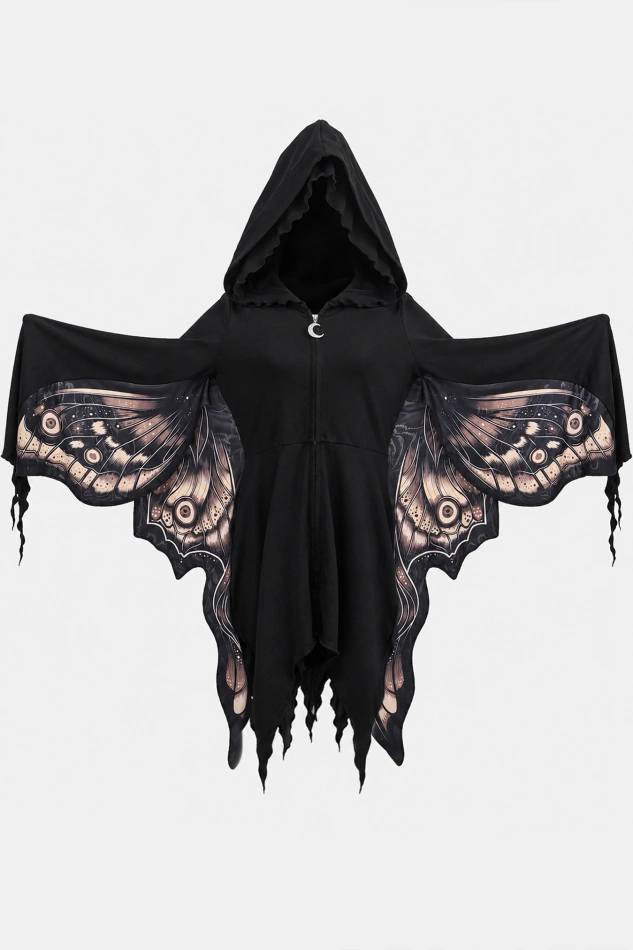 ASHIRA MOTH HOODIE