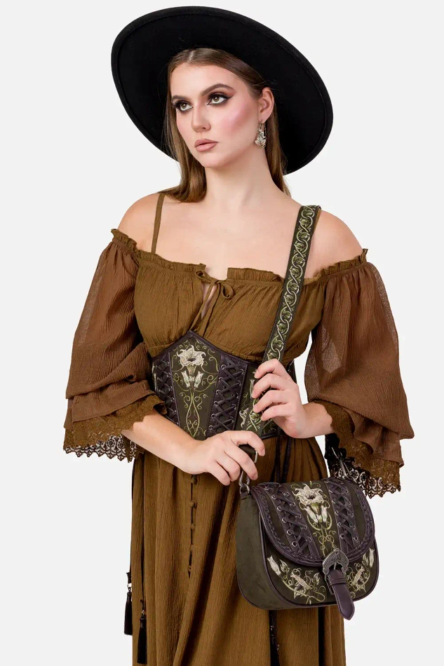 Haftowana Torebka na ramię Moonflower