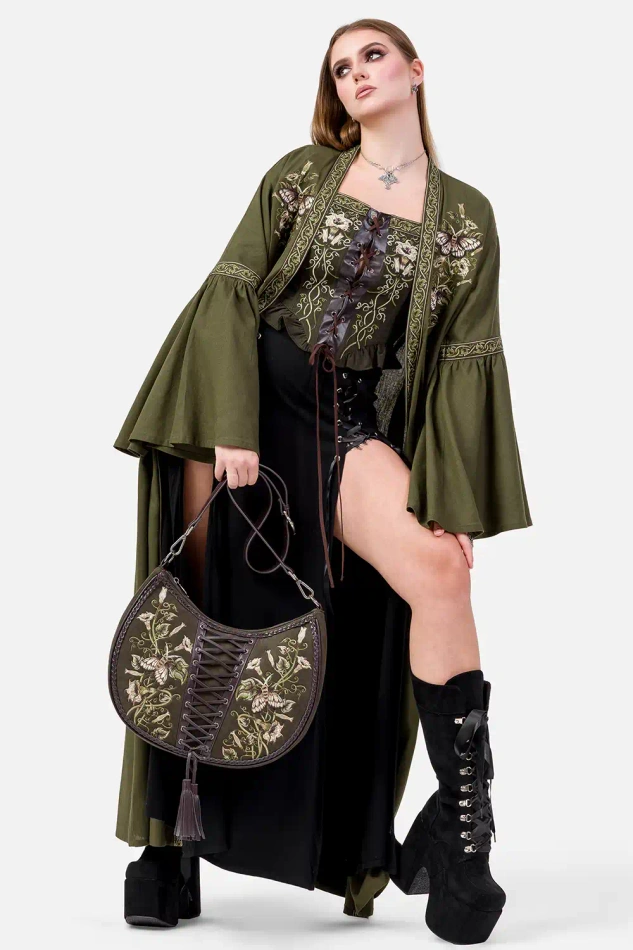 DARK BOTANY KIMONO MAXI