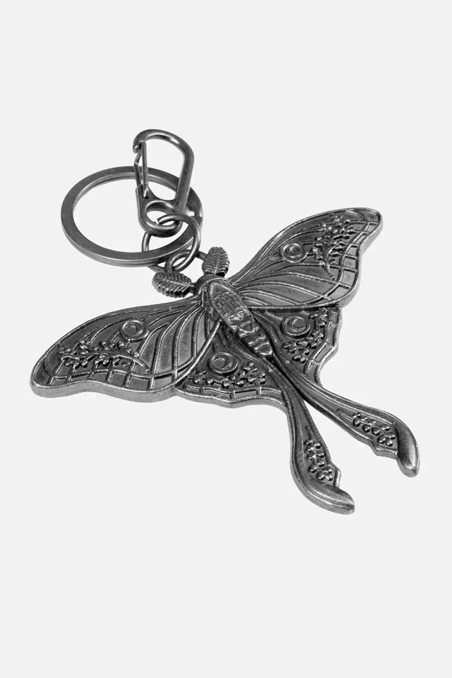 LUNA MOTH SCHLÜSSELANHÄNGER ANTIQUE SILVER